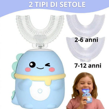 Dino™ - Spazzolino Elettrico 360° per Bambini