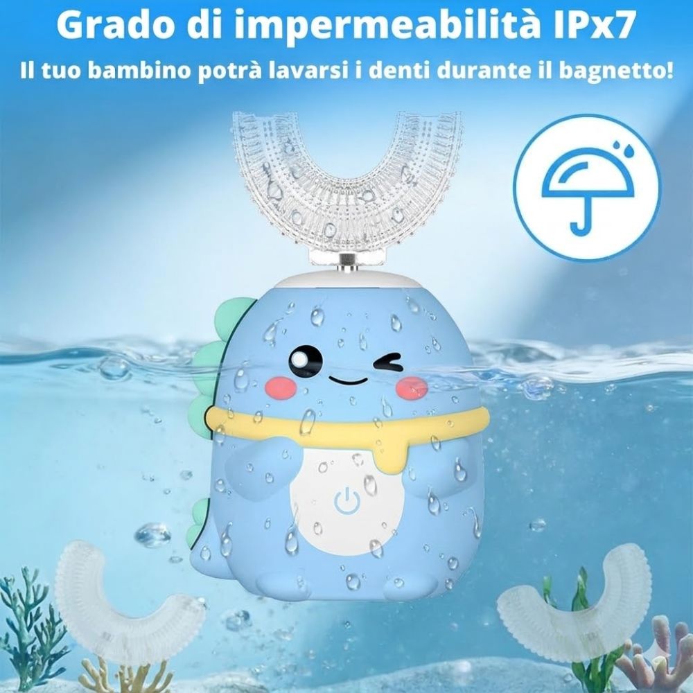 Dino™ - Spazzolino Elettrico 360° per Bambini