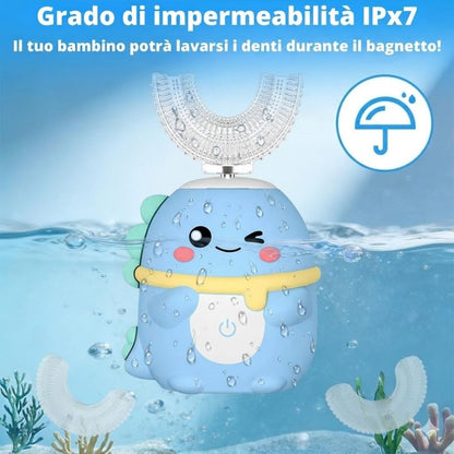 Dino™ - Spazzolino Elettrico 360° per Bambini
