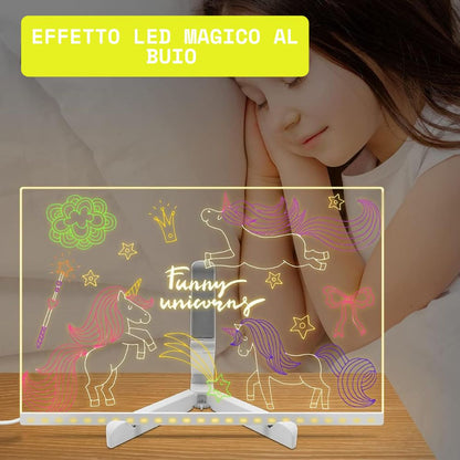 Aura™-Lavagna Luminosa a LED per Disegno Creativo (30x20)